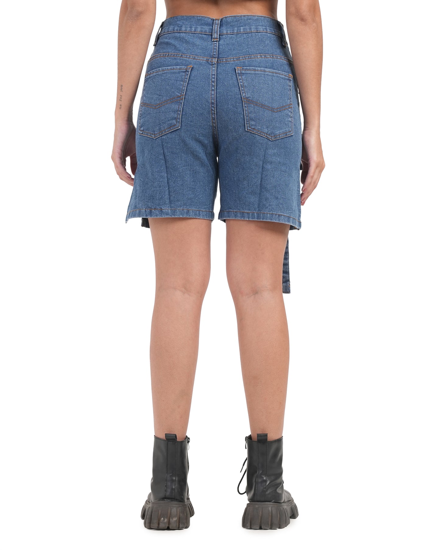 Pocket Pop Denim Shorts