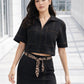 Urban Rebel Denim Crop Shirt