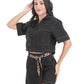 Urban Rebel Denim Crop Shirt