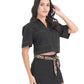 Urban Rebel Denim Crop Shirt