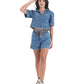 Wild Knot Denim Shorts