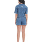 Urban Edge Denim Crop Top