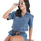 Wild Knot Denim Shorts