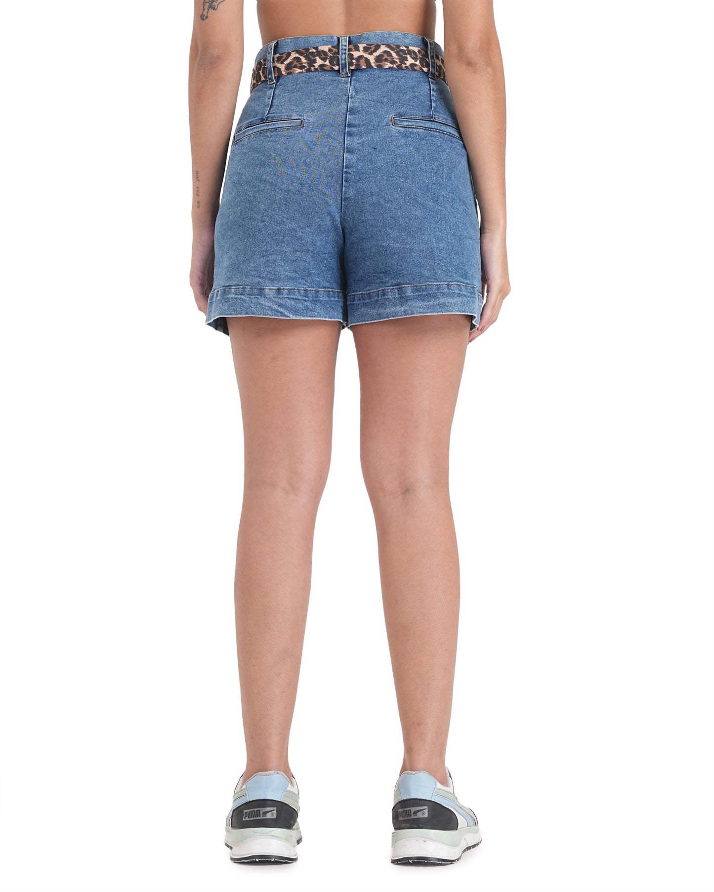 Wild Knot Denim Shorts