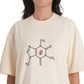Caffeine Code Oversized Tee With Bold Black Graphic