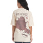 Caffeine Code Oversized Tee With Bold Black Graphic