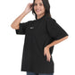 Urban Drift Line-Art Skull Oversized Tee