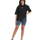 Urban Drift Line-Art Skull Oversized Tee