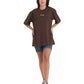 Cocoa Bloom Patchwork Oversized Tee