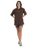 Cocoa Bloom Patchwork Oversized Tee