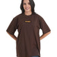 Cocoa Bloom Patchwork Oversized Tee
