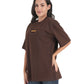 Cocoa Bloom Patchwork Oversized Tee