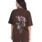 Cocoa Bloom Patchwork Oversized Tee