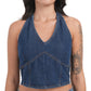 Off-Duty Denim Halter
