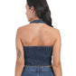 Off-Duty Denim Halter