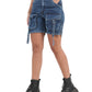 Utility Pocket Denim Cargo Shorts