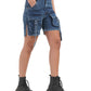 Utility Pocket Denim Cargo Shorts