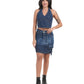 Utility Style Denim Mini Skirt