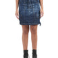 Utility Style Denim Mini Skirt