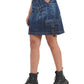 Utility Style Denim Mini Skirt
