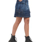 Utility Style Denim Mini Skirt
