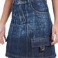 Utility Style Denim Mini Skirt