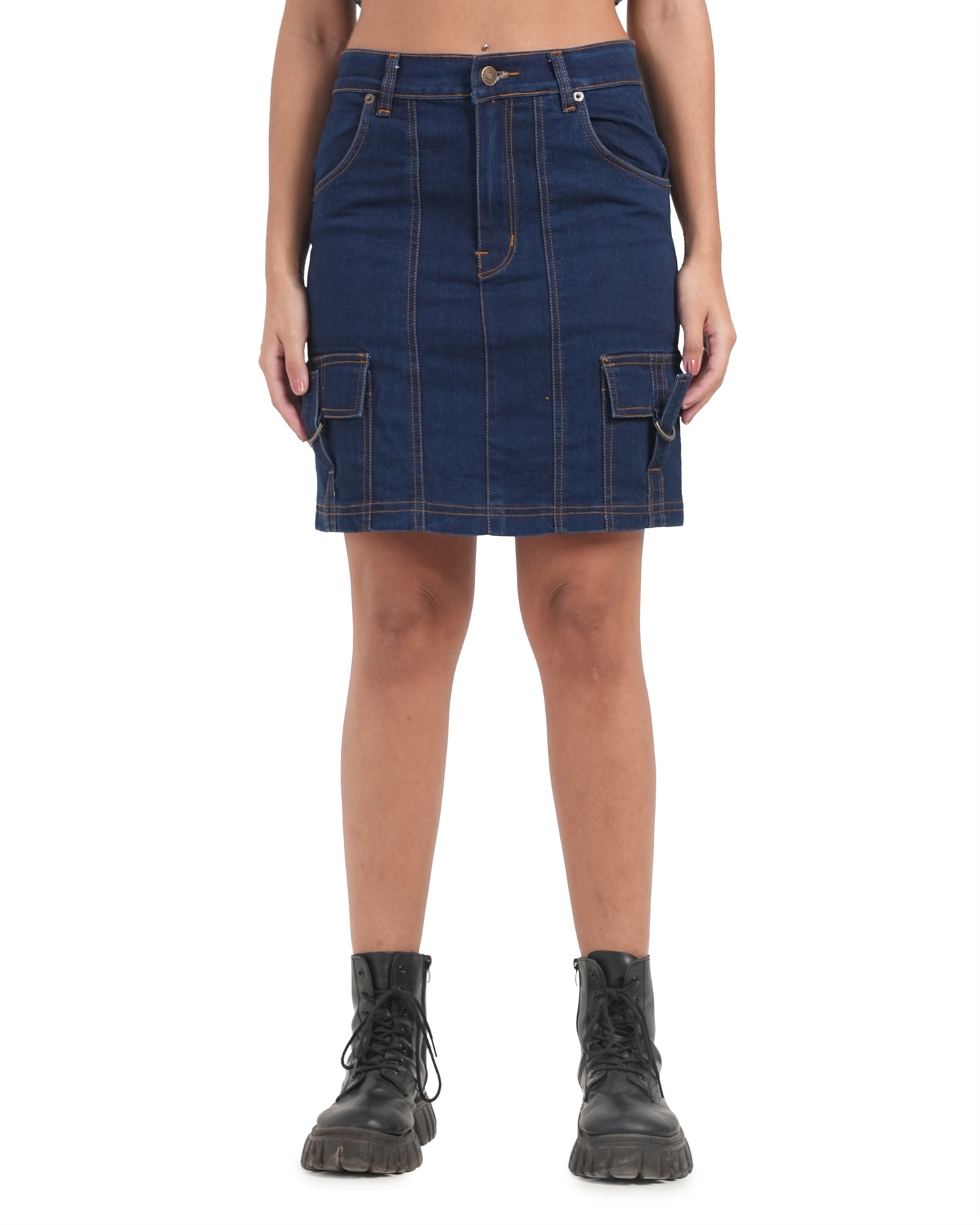 Midnight Utility Denim Mini