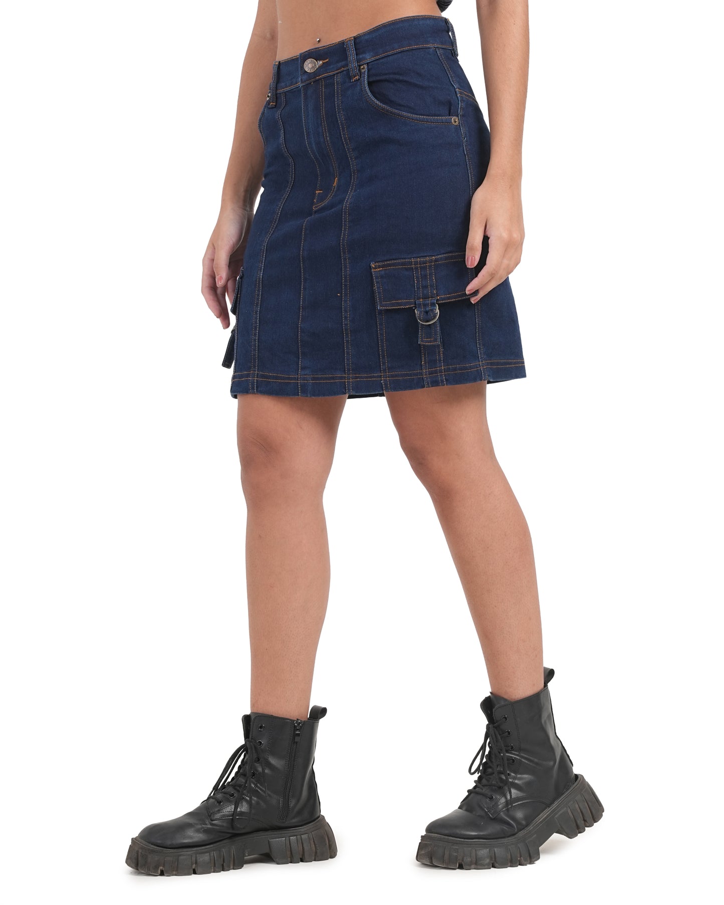 Midnight Utility Denim Mini