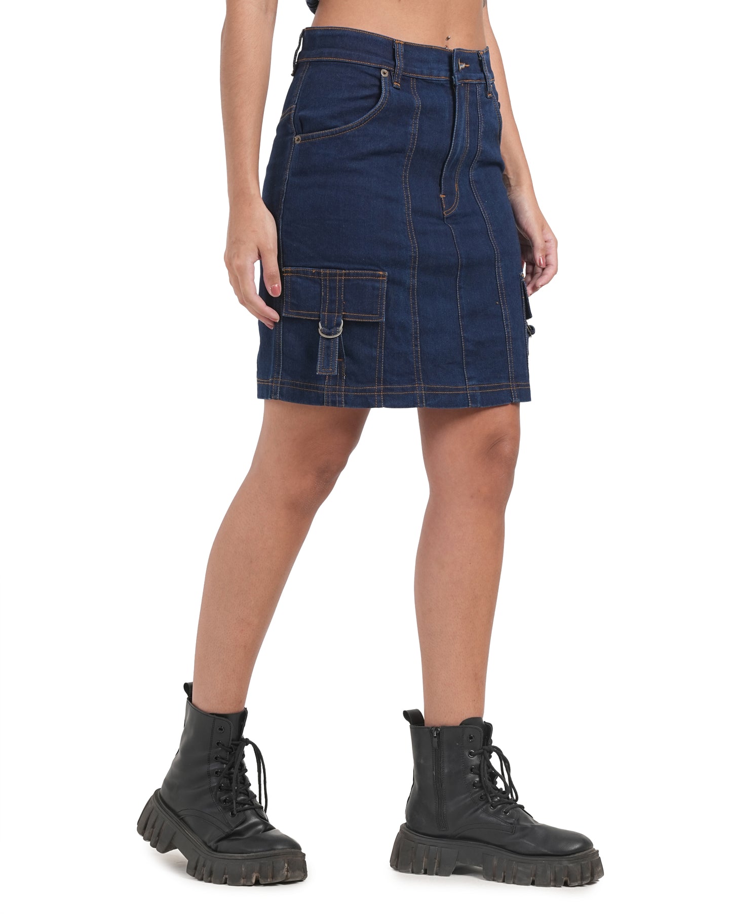 Midnight Utility Denim Mini