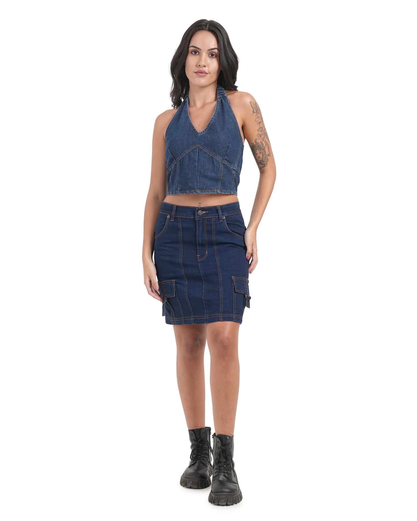 Midnight Utility Denim Mini