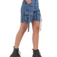 Pocket Pop Denim Shorts