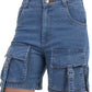 Pocket Pop Denim Shorts