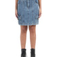 Vintage Wash Utility Denim Mini Skirt