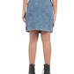 Vintage Wash Utility Denim Mini Skirt