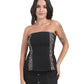 Wild Edge Strapless Denim Top