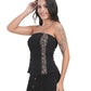Wild Edge Strapless Denim Top