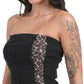 Wild Edge Strapless Denim Top
