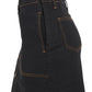 Classic Button-Front Denim Midi Skirt