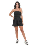 High-Waist Tie-Up Denim Shorts