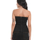 Rhinestone Embellished Strapless Corset Top